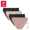 Image 1 : Halston Women’s Smoothwear Bikini, 4-pack Size L/G