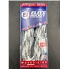 Image 3 : Elite Hockey Prolace Waxed White/Black Molded Tip Laces 72 Inches
