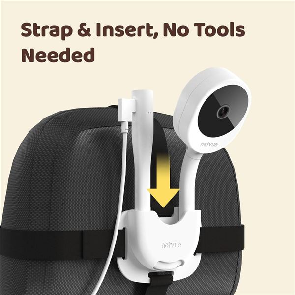Netvue Peekababy Car Seat Accessories for Baby Monitor, Baby Monitor Car Mount and Baby Camera Car M