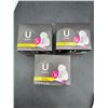 Image 2 : Lot of 3 U by Kotex Balance Regular Ultra Thin Pads 18 Count Each