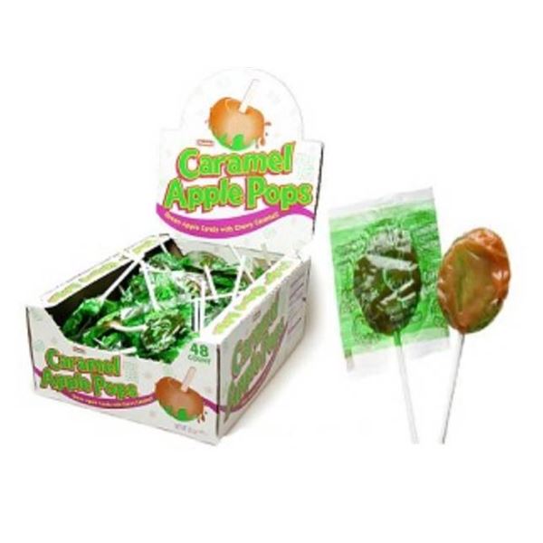 Caramel Apple Pops Green Apple with Caramel 48 Count