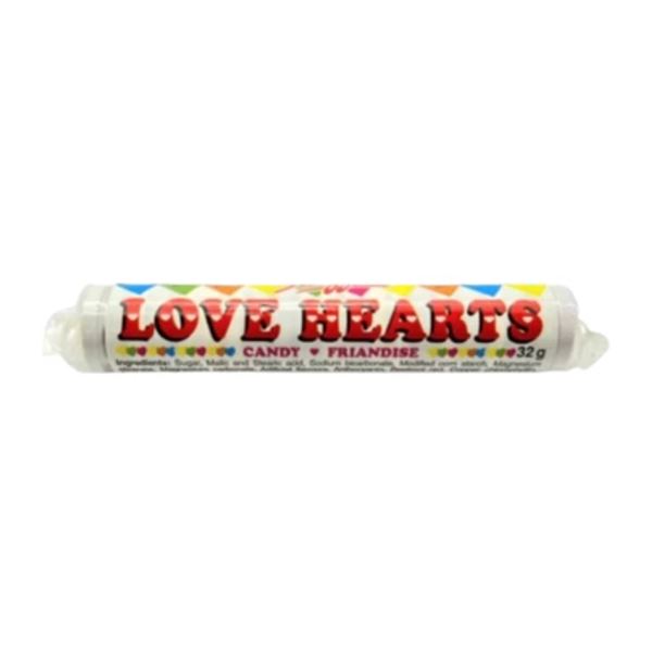 Lot of 15 Love Hearts Candy Rolls, 32g Each