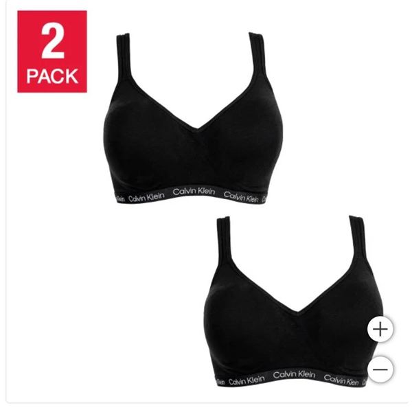 Calvin Klein Women’s Seamless Bralette, 2-pack