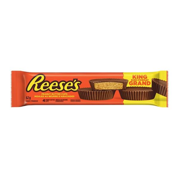 Reese’s Peanut Butter Cups King Size 62g – Lot of 12