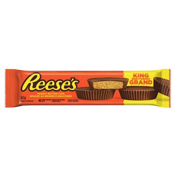Reese’s Peanut Butter Cups King Size 62g – Lot of 12
