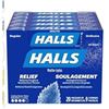 Image 1 : Halls Mentho-Lyptus Relief Lozenges, Regular Flavor,**19 Packs of 9**