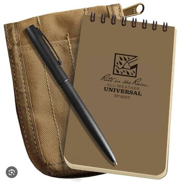 Rite in the Rain No. 935T-KIT Cordura Cover Notebook Kit Tan
