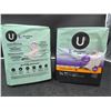 Image 3 : U by Kotex Clean & Secure Maxi Pads Overnight – 14 Count (2 Packs)