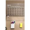 Image 1 : Clear Acrylic Dry Erase Monthly Calendar With Accessories