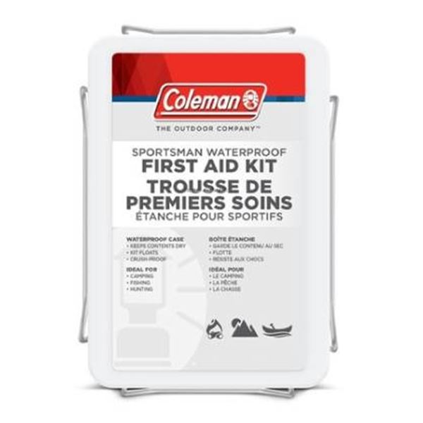 Coleman Sportsman Waterproof First Aid Kit, 129 Pieces