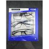 Image 1 : Foster Grant +2.50 Classic Reading Glasses Set, 3 Pieces