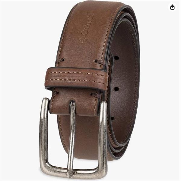 Columbia Men’s Leather Belt Size M/M (32-34) with Buckle