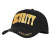 Image 1 : Black Security Cap with Embroidered Yellow Text by Rothco