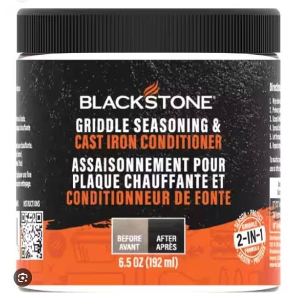 Blackstone Griddle Seasoning and Cast Iron Conditioner, 6.5 oz (192 ml)