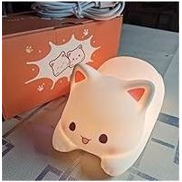 Cue Cat Silicone Night Light, Model 2KC-102, 1200mAh