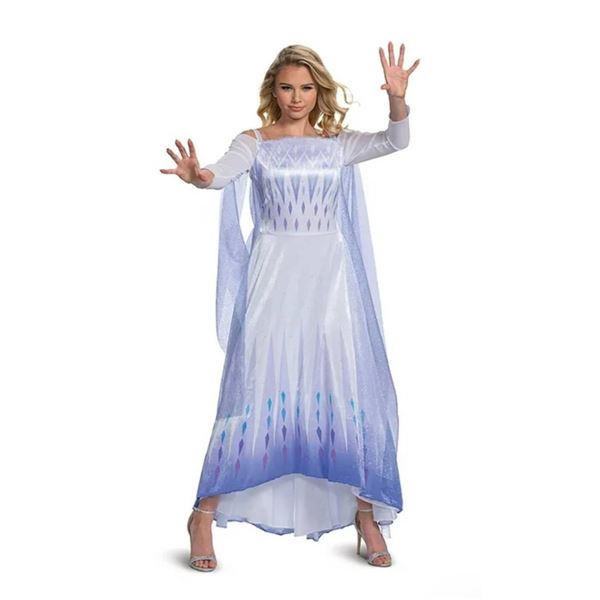 Snow Queen Elsa Deluxe Adult Costume, Size Small (4-6)