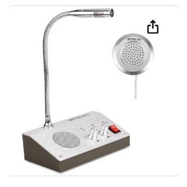 Zhudele Dual-Way Counter Interphone with Speaker and Mic System