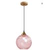 Image 1 : Cribbu 7.8 Inch Globe Hanging Lamp (Pink)