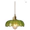 Image 1 : UMhouse Green Pendant Light Fixtures,Brass Switch Pendant Ceiling Lamp for Kitchen Island (Green) LH