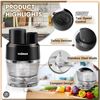 Image 2 : Cusimax  CMFS-9071 Food Processor,Electric Food Chopper 3 in 1 Chopper, 2-Speed  Motor, Black
