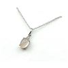 Image 2 : Sterling Silver Natural Rose Quartz (0.90ct) and Diamond With Sterling Silver Chain, W/A $300.00.