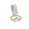 Image 3 : 10KT Yellow Gold Cultured Pearl Ring, Size 6, W/A $880.00.