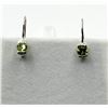 Image 3 : Sterling Silver Natural Peridot (1ct) Lever Back Earrings, W/A $300.00. Peridot is the birthstone fo