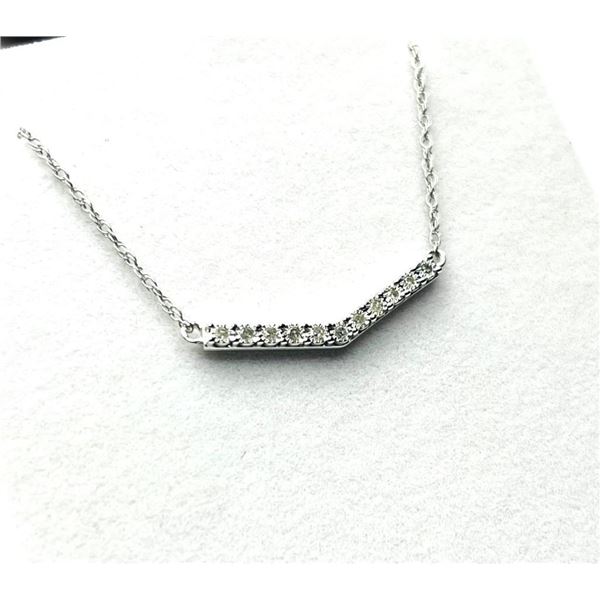 Sterling Silver Natural Diamond (0.10ct) Necklace, W/A $300.00. Diamond is the birthstone for April.