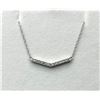 Image 3 : Sterling Silver Natural Diamond (0.10ct) Necklace, W/A $300.00. Diamond is the birthstone for April.