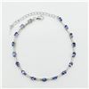 Image 4 : Sterling Silver Natural Tanzanite (2.72ct) with CZ (0.30ct) Bracelet, W/A $1575.00. Tanzanite is the