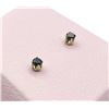 Image 1 : 14KT Yellow Gold Natural Black Diamond (0.24ct) Earrings, W/A $745.00. Diamond is the birthstone for