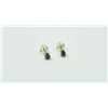 Image 2 : 14KT Yellow Gold Natural Black Diamond (0.24ct) Earrings, W/A $745.00. Diamond is the birthstone for