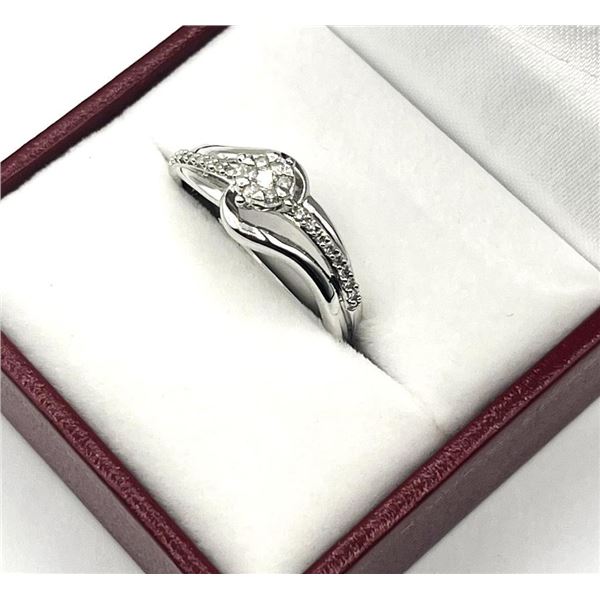 Sterling Silver Natural Diamond (0.10ct) Ring, Size 7, W/A $535.00. Diamond is the birthstone for Ap