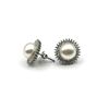 Image 2 : Sterling Silver Freshwater Pearl 8.9-8.7mm with CZ (0.40ct) Earrings, W/A $400.00.