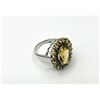 Image 3 : Sterling Silver Natural Citrine (7.02ct) with Natural Smoky Quartz (0.26ct) Ring, Size 7.5, W/A $570