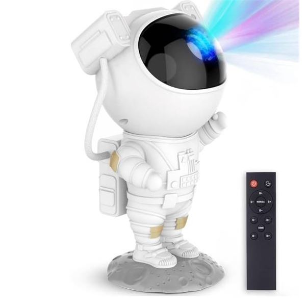 Astronaut-Shaped Star Projector With Remote Control and Laser Night Light