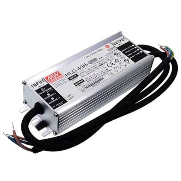 MEAN WELL HLG-40H-42B 40W 0.96A 42V Constant Voltage + Constant Current LED Driver Set of 2