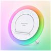 Image 1 : Bluetooth Speaker with Lights, Wireless Charging Speaker, Dimmable Multi-Color Modern Night Lamp,