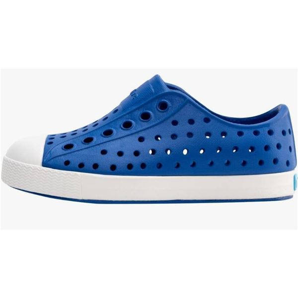 Native Jefferson Shoes Monaco Blue/Shell White Size 8
