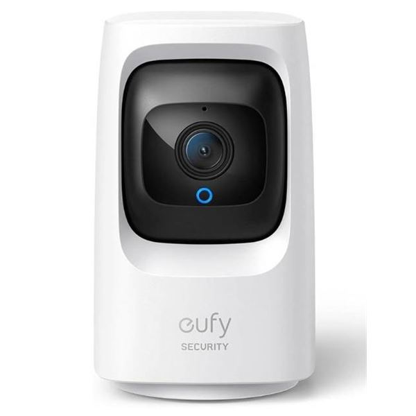 Lot of 2 Eufy Security – Indoor Cam Mini 2k HD Wi-Fi Pan & Tilt Security Cam – Whi