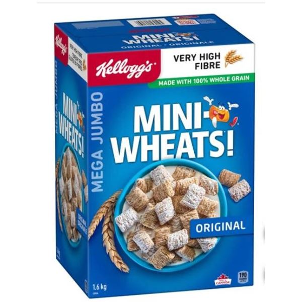 Kellogg’s Mini-Wheats Original Jumbo Pack, 1.6 kg