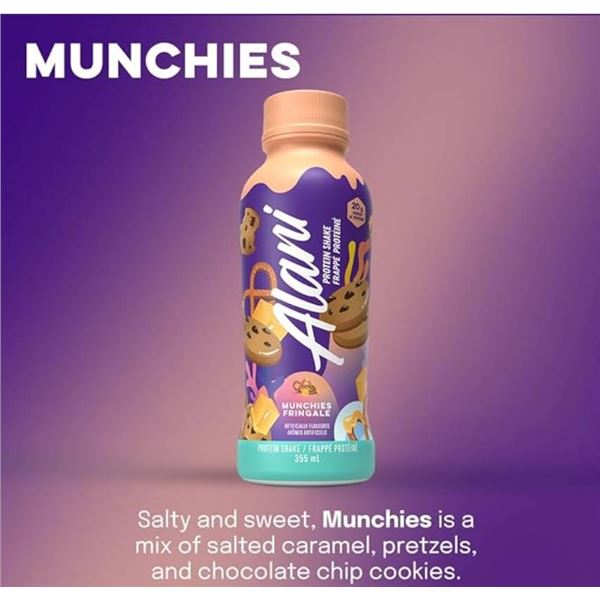 6 Alani Protein Shakes Munchies Flavor, 355ml Each