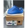 Image 2 : Native Shoes Jefferson Kids Size 9 – Blue Color Rubber Shoes with White Toe