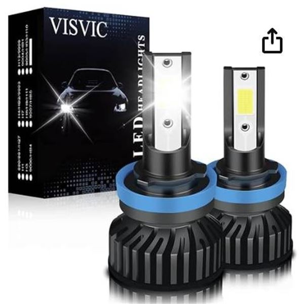 Visvic LED Headlight Bulbs BH-CD-DF1-H11 and BH-CD-DF-H16