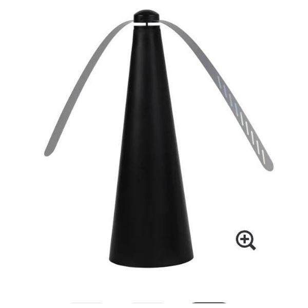 Set of 2 Bug Repelling Fans With Holographic Blade Pattern