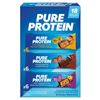 Image 1 : Pure Protein 18-Bar Variety Pack with Chocolate Peanut Butter, Deluxe, and Chip Assortment