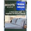 Image 1 : Roots Home 6-Piece Queen Grand Sheet Set 330-Thread Count Cotton Sateen