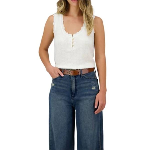 Sam Edelman Women’s Leather Belt, Size Medium (M/M), Fits 8-10