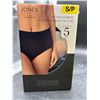 Image 2 : Jones New York Signature Seamless Brief 5-Pack, Size S/P, Multi-Color