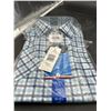 Image 3 : Tommy Hilfiger Men’s Regular Fit Checkered No-Tuck Shirt Size 16-16.5 Large